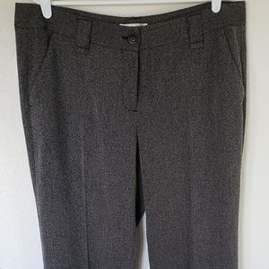 Wide leg, cuffed textured trousers